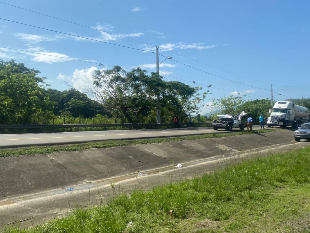 Sistema 9-1-1 en accidente de La Vega