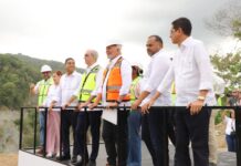 Presidente Abinader supervisa avances en la presa de Guaigüí, La Vega, cuyos trabajos se reiniciaron en 2025 tras haber iniciado hace más de 20 años